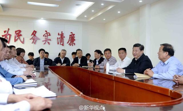 习近平在张市镇召开座谈会