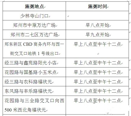 少林寺五行腊八粥明天免费喝 郑州共11处施粥点