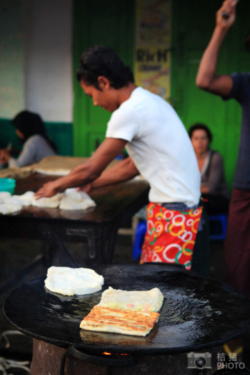 缅甸，缤纷的街边平民小吃