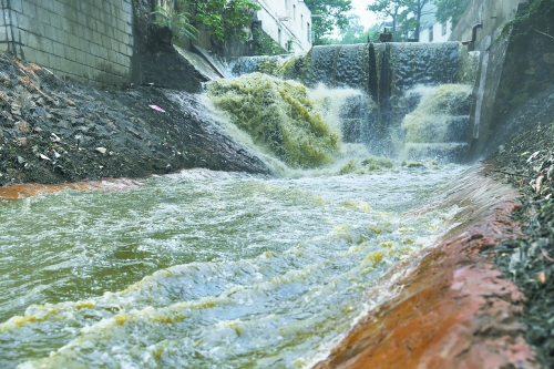 洛阳涧河遭大明渠中污水肆虐 钓出鱼儿都带油腥