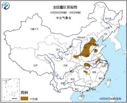 全国霾区预报图