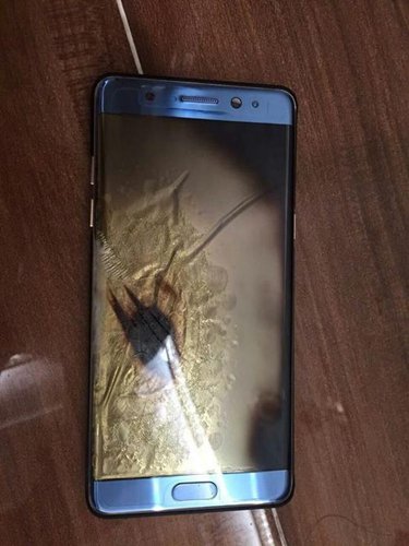 三星Note7国行版也炸了 网友爆料突然黑屏爆炸