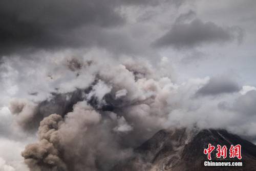 印尼锡纳朋火山喷发