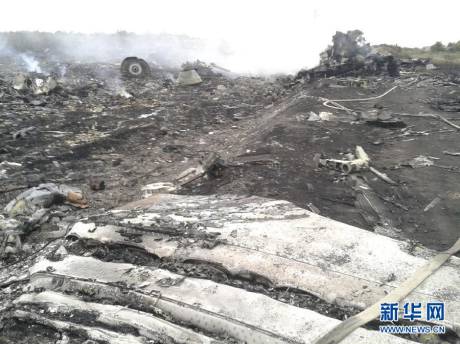 直击马航MH17客机坠毁现场