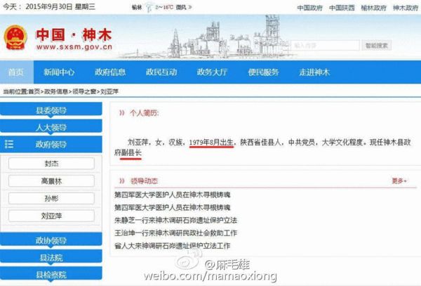 陕西28岁女副县长 完整履历成谜